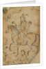 Hunter on a Horse by Mughal School