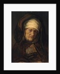 Head of an Aged Woman, 1655-60 by Rembrandt Harmensz. van Rijn