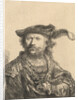 Self Portrait in a Velvet Cap with Plume, 1638 by Rembrandt Harmensz. van Rijn