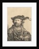 Self Portrait in a Velvet Cap with Plume, 1638 by Rembrandt Harmensz. van Rijn