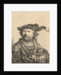 Self Portrait in a Velvet Cap with Plume, 1638 by Rembrandt Harmensz. van Rijn