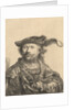 Self Portrait in a Velvet Cap with Plume, 1638 by Rembrandt Harmensz. van Rijn