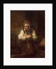 A Girl with a Broom, 1651 by (studio of) Rembrandt Harmensz. van Rijn