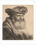 Bearded Man in a Velvet Cap with a Jewel Clasp, 1637 by Rembrandt Harmensz. van Rijn