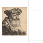 Bearded Man in a Velvet Cap with a Jewel Clasp, 1637 by Rembrandt Harmensz. van Rijn