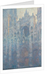 The Portal of Rouen Cathedral in Morning Light, 1894 by Claude Monet