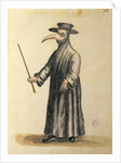 Venetian Doctor during the time of the plague, 18th century by Jan van Grevenbroeck