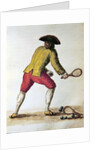 Nobleman playing racquets by Jan van Grevenbroeck