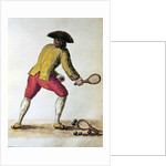 Nobleman playing racquets by Jan van Grevenbroeck