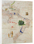 South America, from an Atlas of the World in 33 Maps, Venice, 1st September 1553 by Battista Agnese