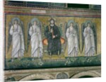 Christ enthroned with the angels by Byzantine School