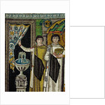 Courtiers by a fountain by Byzantine School