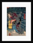 The blood stained witch - figure from Japanese theatre, 1852 by Utagawa (1786-1865) Kunisada