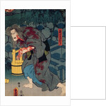 The blood stained witch - figure from Japanese theatre, 1852 by Utagawa (1786-1865) Kunisada