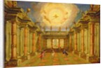 Act II, scene X: the courtyard of the King of Naxos by Giacomo Torelli