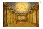 Act II, scene X: the courtyard of the King of Naxos by Giacomo Torelli