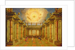 Act II, scene X: the courtyard of the King of Naxos by Giacomo Torelli