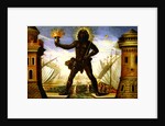 Prologue: the Harbour with the Colossus of Rhodes by Giacomo Torelli