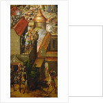 The murder of Montezuma and the raiding of his treasure by Spanish School