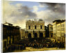 The People of Brescia gathered in the Piazza della Loggia 23rd March 1849 by Faustino Joli