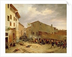 The Battle of 31st March 1849 in the Via delle Consolazioni in Brescia by Faustino Joli