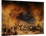 The Battle of 31st March in defence of Porta Torrelunga in Brescia by Faustino Joli