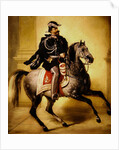 Equestrian Portrait of Victor Emmanuel II of Italy by Angelo Inganni