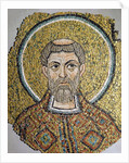St. Ursicinus: Fragment of a mosaic from the Basilica Ursiana, the former cathedral of Ravenna by Italian School