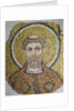 St. Ursicinus: Fragment of a mosaic from the Basilica Ursiana, the former cathedral of Ravenna by Italian School