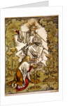 St. John on the Island of Patmos receives inspiration from God to create the Apocalypse, 1498 by Albrecht Dürer or Duerer