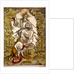 St. John on the Island of Patmos receives inspiration from God to create the Apocalypse, 1498 by Albrecht Dürer or Duerer