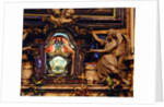 Relic of the skull of St. Aloysius Gonzaga situated in the high altar by School Italian