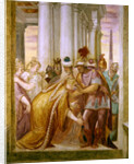 Central wall depicting Sophonisba requesting help from Massinissa by Giambattista (1526-78) Zelotti