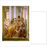 Central wall depicting Sophonisba requesting help from Massinissa by Giambattista (1526-78) Zelotti