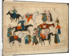 Ms. cicogna 1971, miniature from the 'Memorie Turchesche' depicting horse traders by Venetian School