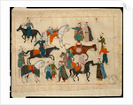Ms. cicogna 1971, miniature from the 'Memorie Turchesche' depicting horse traders by Venetian School