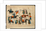 Ms. cicogna 1971, miniature from the 'Memorie Turchesche' depicting horse traders by Venetian School