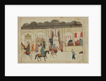 Ms. cicogna 1971, miniature from the 'Memorie Turchesche' depicting the covered market in Istanbul by Venetian School