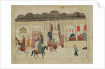 Ms. cicogna 1971, miniature from the 'Memorie Turchesche' depicting the covered market in Istanbul by Venetian School