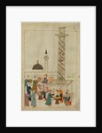 Ms. cicogna 1971, miniature from the 'Memorie Turchesche' depicting an open-air market in a piazza in Constantinople by Venetian School