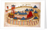 Ms. cicogna 1971, miniature from the 'Memorie Turchesche' depicting a Turkish camp with look-out tower by Venetian School