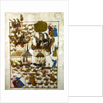 Ms. cicogna 1971, miniature from the 'Memorie Turchesche' depicting the great fire at Constantinople in 1660 by Venetian School