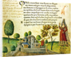 Fol. 17v, 'Orso e non furo mai fiumi ne stagni' by Italian School