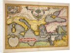 Map of the Voyage of the Argonauts by Abraham Ortelius