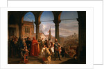 The Dedication of Trieste to Austria by Cesare Felix dell' Acqua