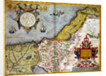 Palestine and the Promised Land by Abraham (after) Ortelius