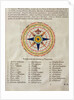 Wind rose with the 32 winds ofthe world by Joan Blaeu
