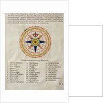 Wind rose with the 32 winds ofthe world by Joan Blaeu