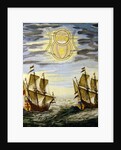 The sun and the stars guiding the sailors on their way by Joan Blaeu