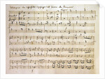 Ouverture from the score of 'Spring' by Joseph Haydn